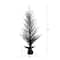 5ft. Pre-Lit LED Halloween Black Twig Artificial Fall Tree in Burlap Planter